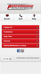 Mobile Screenshot of performancetireandauto.com